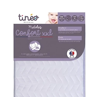 Abbildung von Tineo 454400 Matratze CONFORT, 60x120, XXL, weiß