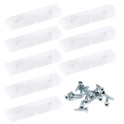 Abbildung von sossai® Möbelfuß Möbelgleiter in Transparent mit Schrauben, (8 St), 50x14x5mm
