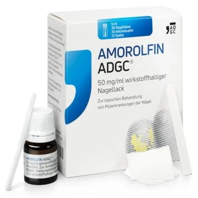Abbildung von AMOROLFIN ADGC 50 mg/ml wirkstoffhalt. Nagellack 5 ml