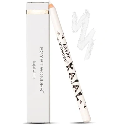 Abbildung von EGYPT WONDER Premium Kajalstift weiß &amp; Eyeliner 1 Kajal Wasserfest, mit Vitamin E Extra Halt Pflege