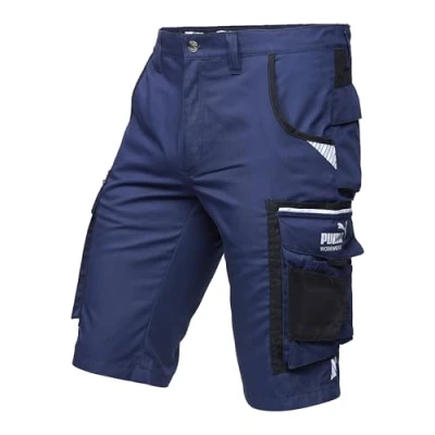 Abbildung von PUMA Workwear Arbeitsshorts PRECISION X mit vielen Taschen und Reflektoren für Herren