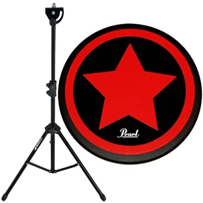 Abbildung von Pearl PDR 08SP Practice Drum Pad Übungspad 8&quot; + KEEDRUM DPS Übungspadständer mit Tasche