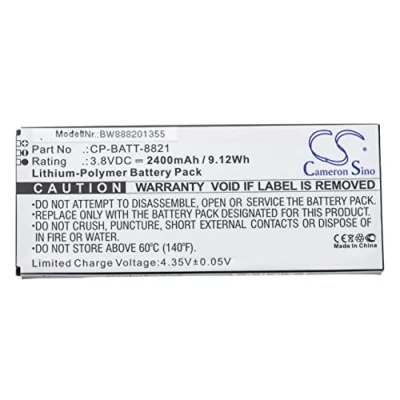 Abbildung von vhbw Akku Ersatz für Cisco 74 102376 01, CP BATT 8821, GP S10 374192 010H Handy Smartphone Telefon (2400mAh, 3,8V, Li Polymer)