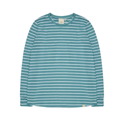 Abbildung von loud + proud Ringel Langarmshirt, Damen, Größe: 42, Hellblau