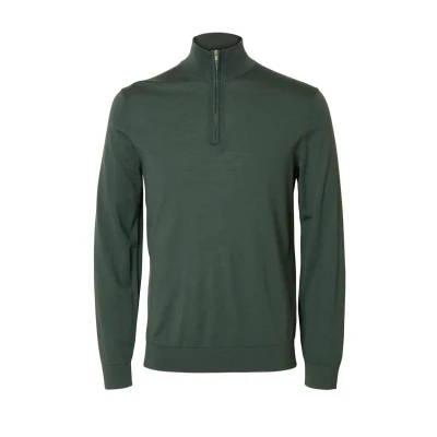 Abbildung von Selected Homme Male Half Zip Pullover 100% Merinowoll