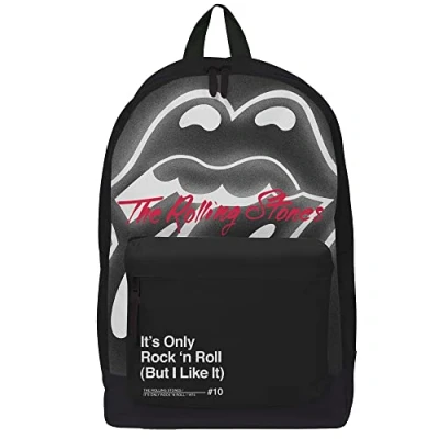 Abbildung von Rocksax Rucksack The Rolling Stones Classic It&#039;s Only Rock &#039;N Roll Rucksack, 43 cm x 30 15 cm, offizielles Lizenzprodukt, Schwarz, Einheitsgröße, Casual