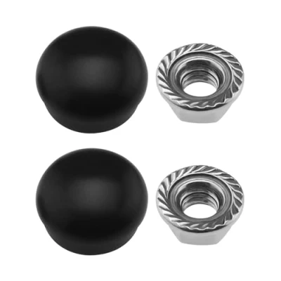 Abbildung von EMSea 2 Sets von Frontscheibenwischerarm Mutterkappen Bolzenabdeckungsset 1J0955205A/133955435/955203005 kompatibel mit VW Transporter T4 T5 T6