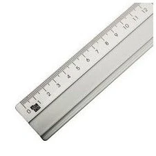 Abbildung von Alco Alu Lineal Aluminium 50 cm silber