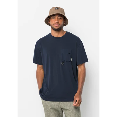 Abbildung von Jack Wolfskin Wanderthirst T M Tshirt basic, Herren, Größe: Large, Night blue