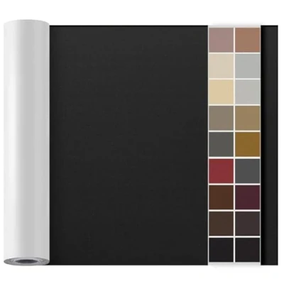 Abbildung von Leder Reparatur Set Glatt Schwarz,OAZ Kunstleder Selbstklebend 90 x 200 cm,Kunstleder Reparaturset Patch Selbstklebende Lederflicken für Autositze Möbel Sofa Taschen