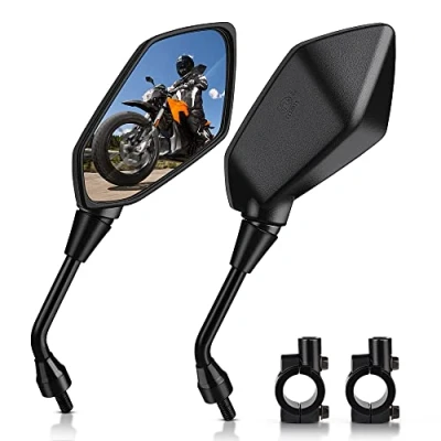Abbildung von &#039;mictuning 2 Stück Außenspiegel &#039;oeil DE Faucon Moto Universal mit Bolzen 10 mm und EMBOUTS Lenker 7/8 Für Kawasaki Suzuki Honda Victory Chopper