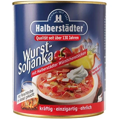Abbildung von Halberstädter Wurst Soljanka 800ml tolle DDR Kultprodukte Produkte