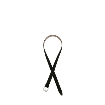 Abbildung von Ulla Popken Damen, Suede, Velourslederoptik, Metallic Schließe Gürtel, schwarz, 125