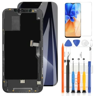 Abbildung von LADYSON LCD Bildschirm für iPhone 12 PRO Max Ersatz A2342, A2410, A2412, A2411 Display Touchscreen Digitizer Reparatursatz mit Werkzeuge (6,7 Zoll, Schwarz)