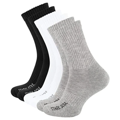 Abbildung von Stark Soul 6PACK Socken, Herren, Größe: 35 38, Schwarz weiss grau