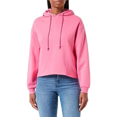 Abbildung von Pieces Chilli LS NOOS BC Kapuzenpullover, Damen, Größe: XS, Shocking pink