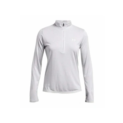 Abbildung von Under Armour TECH Halfzip Twist Langarmshirt, Damen, Größe: Large, Grau
