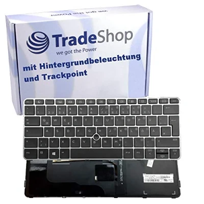 Abbildung von Original Tastatur Deutsch QWERTZ für HP EliteBook 820 G3 ersetzt 826630 041 / mit Trackpoint und Hintergrundbeleuchtung Notebook Keyboard