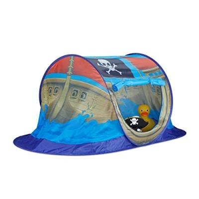 Abbildung von relaxdays Spielzelt Pop Up Piratenschiff