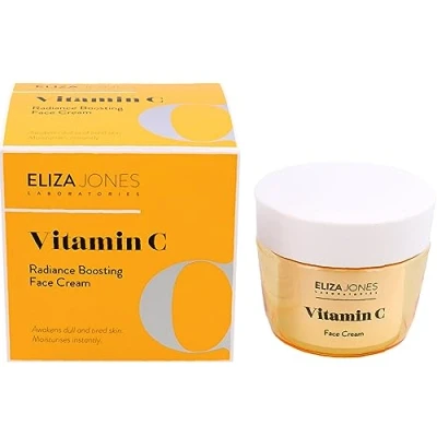 Abbildung von Eliza Jones Gesichtstagescreme 50 ml, Intensive Feuchtigkeitsversorgung, Faltenprävention und Strahlender Hauteffekt (Vitamin C Radiance Boosting)