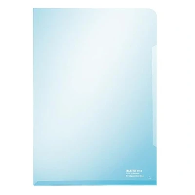 Abbildung von Leitz 41530235 Premium Sichthülle, PVC, glänzend, 150 Mikron, für 30 Blatt, DIN A4, Blau, 100 Stück