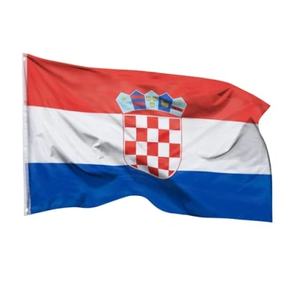 Abbildung von PHENO FLAGS Flagge Kroatien 90 x 150 cm Kroatische Fahne Nationalflagge (Hissflagge für Fahnenmast), Inkl. 2 Messing Ösen