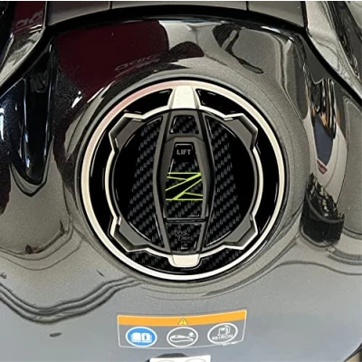 Abbildung von Harz Aufkleber für Deckel kompatibel mit Motorrad Kawasaki Z900 Z 900 (Deckenschutz)