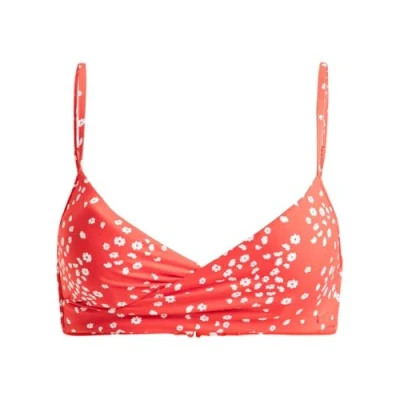 Abbildung von Roxy Classics WRAP Bikinitop, Damen, Größe: Large, Poppy red dancing ditsy swim