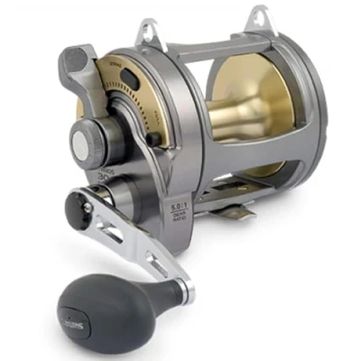 Abbildung von Shimano Tyrnos 50 2 Geschwindigkeiten LRS Long Range Special Offshore Seafishing Multiplier Trolling Angelrolle TYR50IILRS