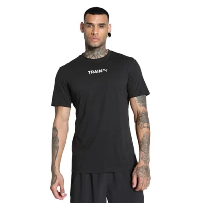 Abbildung von Puma MENS Train Graphic TEE Tshirt print, Herren, Größe: XXL, Black