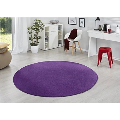 Abbildung von HANSE Home Teppich &quot;Fancy&quot;, rund, Kurzflor, Weich, Einfarbig, Wohnzimmer, Schlafzimmer, Esszimmer