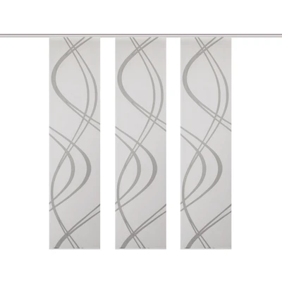 Abbildung von HOME WOHNIDEEN Schiebegardine &quot;TIBERIO 3er SET&quot;, (3 St.), SET TIBERIO