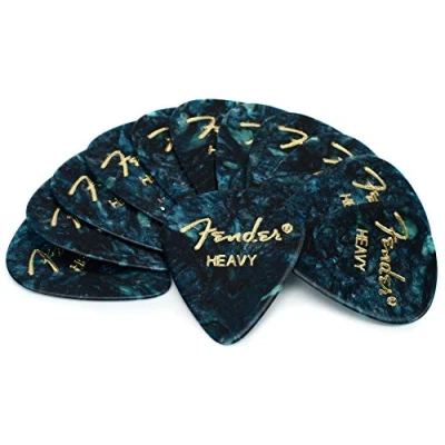Abbildung von Fender 351 Shape Premium Picks Ocean Turquoise Heavy 12 Count Pack