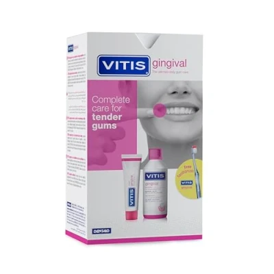 Abbildung von Vitis gingival Box Set 2 in1 mit gratis Zahnbürste Die Ultimate Daily Gum Care