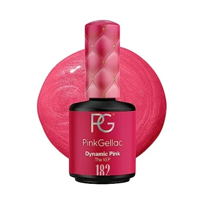 Abbildung von Pink Gellac UV Gel Nagellack 182 Dynamic 15 ml Shellac Rosa Nail Polish Gelnagellack für Lampe Einfache Anwendung Lack Made in Holland