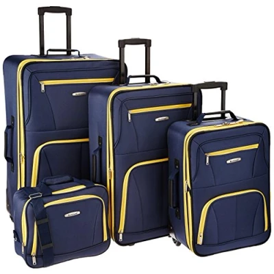 Abbildung von Rockland Jungle Softside Handgepäck Set, Navy, Einheitsgröße, 4 teiliges Gepäck Set