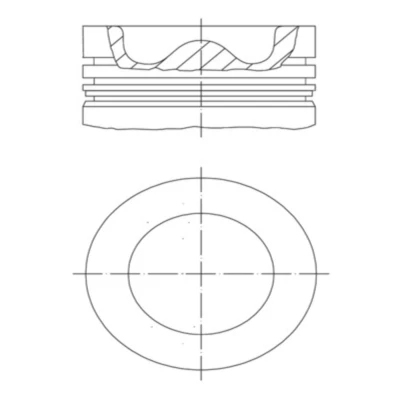 Abbildung von Kolben MAHLE 011 PI 00109 000