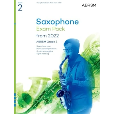 Abbildung von Saxophone Exam Pack from 2022, ABRSM Grade 2: Selected the syllabus 2022. Score &amp; Part, Audio Downloads, Scales Sight Reading (ABRSM Pieces)