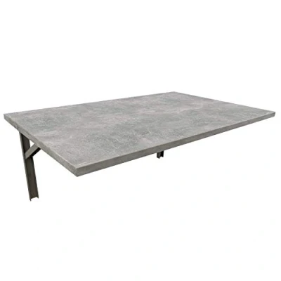 Abbildung von mikon 100x60 Wandtisch Wandklapptisch Küchentisch Schreibtisch Esstisch Klapptisch Kinderschreibtisch Bartisch Computertisch Beton