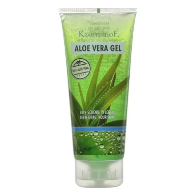 Abbildung von Kräuterhof® Aloe Vera Gel (200ml) strafft, glättet &amp; pflegt die Haut mit den kostbaren Wirkstoffen der Vera, spendet intensiv Feuchtigkeit unterstützt natürliche Regeneration