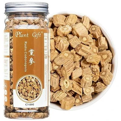 Abbildung von Plant Gift Radix Codonopsis,150G/5.29oz 党参 Pilosulae Wurzel, getrocknete Schüttung Kräuter, Dang Shen Roh aus chinesischem Gesundheitstee