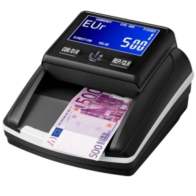 Abbildung von Banknotenprüfer &amp; Geldzählmaschine 2in1 STANEW, Geldscheinprüfer für falsche Euro , Pfund Dollarscheine, kompakt jederzeit und überall