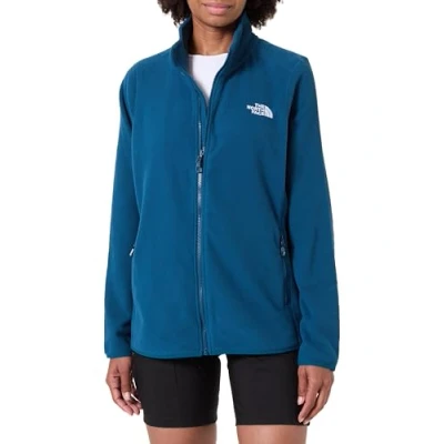 Abbildung von The North Face PLUS 100 Glacier FULL ZIP Fleecejacke, Damen, Größe: 50 52, Midnight petrol