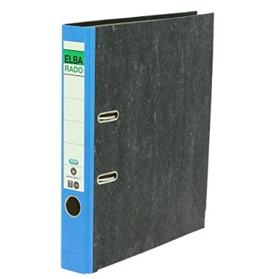 Abbildung von Elba Recycling Ordner A4, Rado Wolkenmarmor, 5 cm schmal, blau, 1 Stück