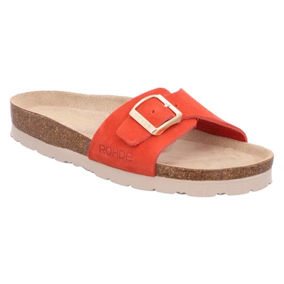 Abbildung von Rohde Pantolette, Keilabsatz, Sommerschuh, Schlappen mit vorgeformtem Softfußbett