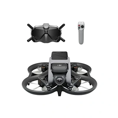 Abbildung von DJI Avata Fly Smart Combo (DJI FPV Goggles V2) Drohne Quadrokopter mit stabilisiertem 4K Video, superweitem 155 Sichtfeld, integriertem Propellerschutz