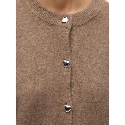 Abbildung von Vero Moda Vmfiona Short Button Strickjacke, Damen, Größe: Small, Moon rock