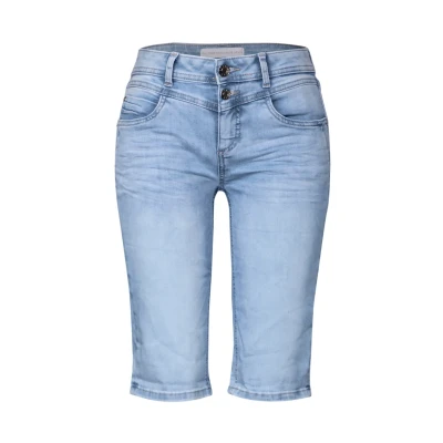 Abbildung von Street One Damen A378567 Bermudas/Shorts, Light Blue Random Washed, 31