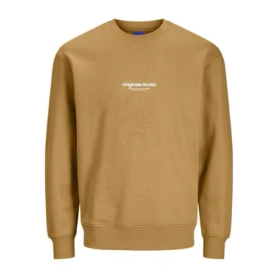 Abbildung von Jack &amp; Jones Jorvesterbro CREW NECK Sweatshirt, Herren, Größe: Small, Honey yellow