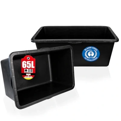 Abbildung von BigDean Mörtelkasten Mörtelwanne 65 L Eckig Miniteich Baueimer Made in Germany, (1 tlg)